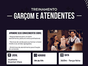 Treinamento garçom e atendentes 