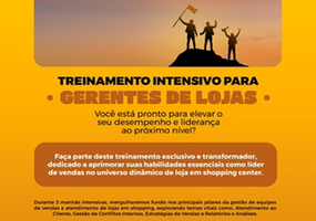 Treinamento intensivo para gerente de loja