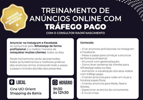 Treinamento de anúncios online com tráfego pago