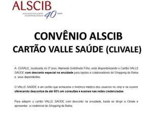 PARCERIA ALSCIB X VALLE SAÚDE (CLIVALE)