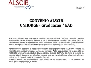 CONVENIO ALSCIB X UNIJORGE