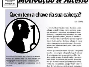 Quem tem a chave da sua cabeça?