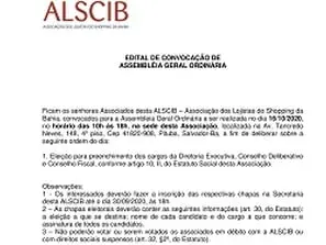 Edital Convocação de Convocação de Assémbléia Geral Ordinária