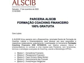 Parceria ALSCIB - Formação Coaching Financeiro - 100% gratuita