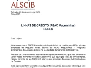 Linhas de Crédito (PEAC Maquininhas - BNDES)