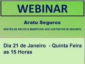 Webinar ALSCIB - Parceria Aratu Seguros 21.01 - quinta-feira