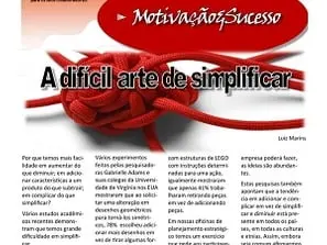 A difícil arte de simplificar