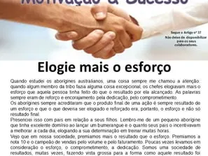 Elogie mais o esforço