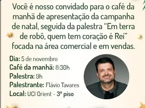 Apresentação Campanha de Natal SDB com Palestra de Flávio Tavares