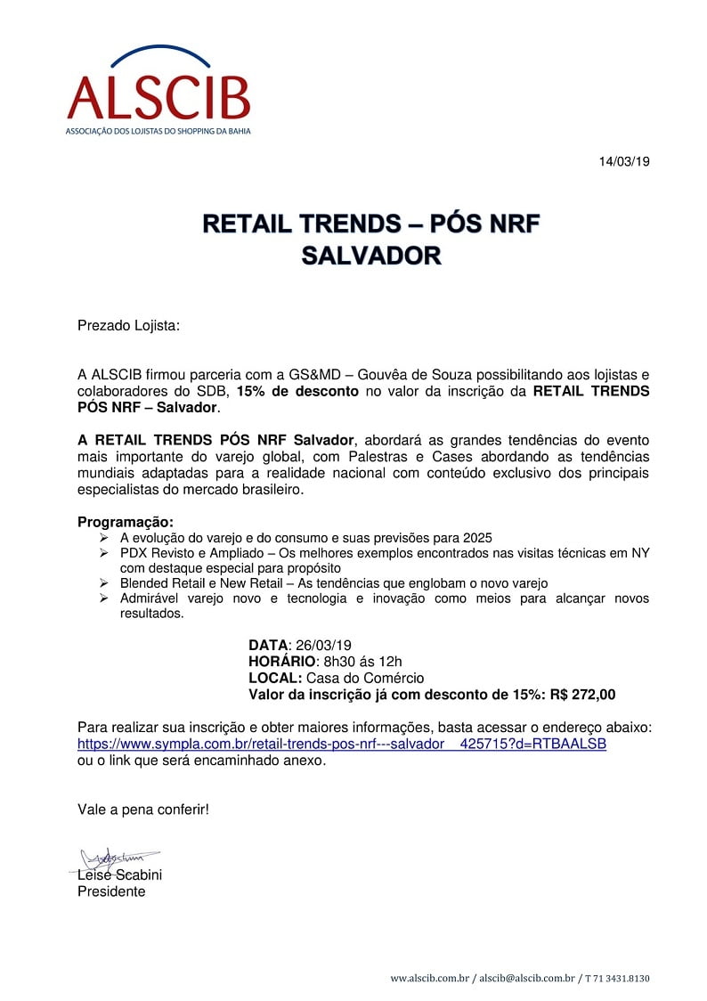 Retail Trends Pós NRF Salvador