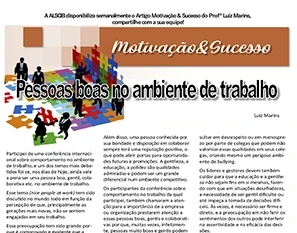 Pessoas boas no ambiente de trabalho.
