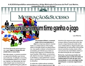 Sem união nenhum time ganha jogo.