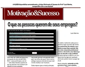 O que as pessoas querem de seus empregos